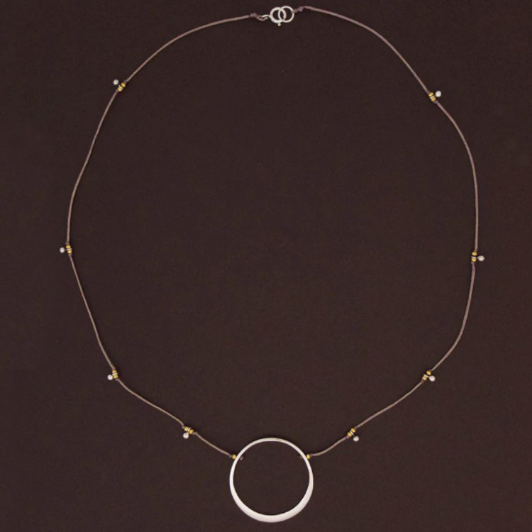 Bronwen Circle of Life Necklace - Silver - Image 2